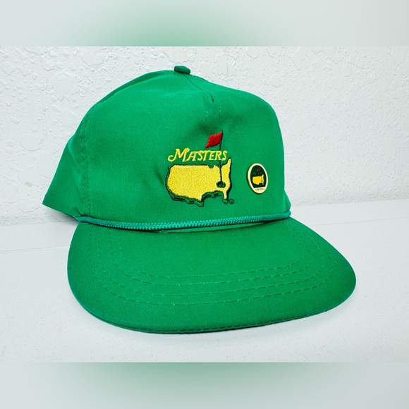 Vintage 1994 Masters Golf Pin And Hat Rare Clean Green Adjustable - Picture 3 of 12